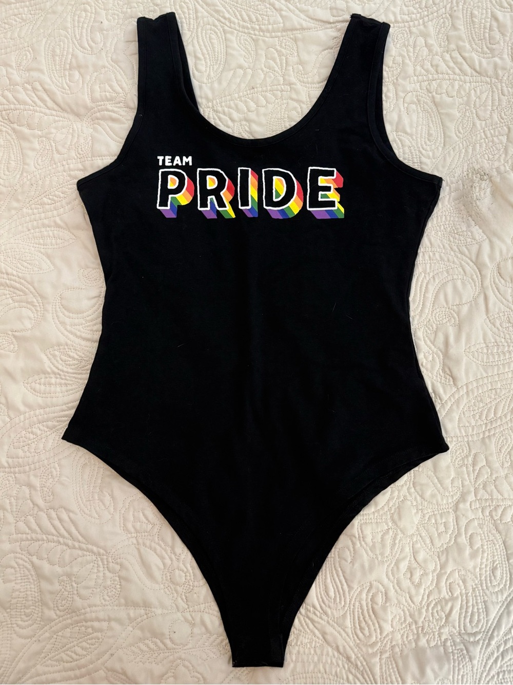 Team Pride Adult Bodysuit size Large